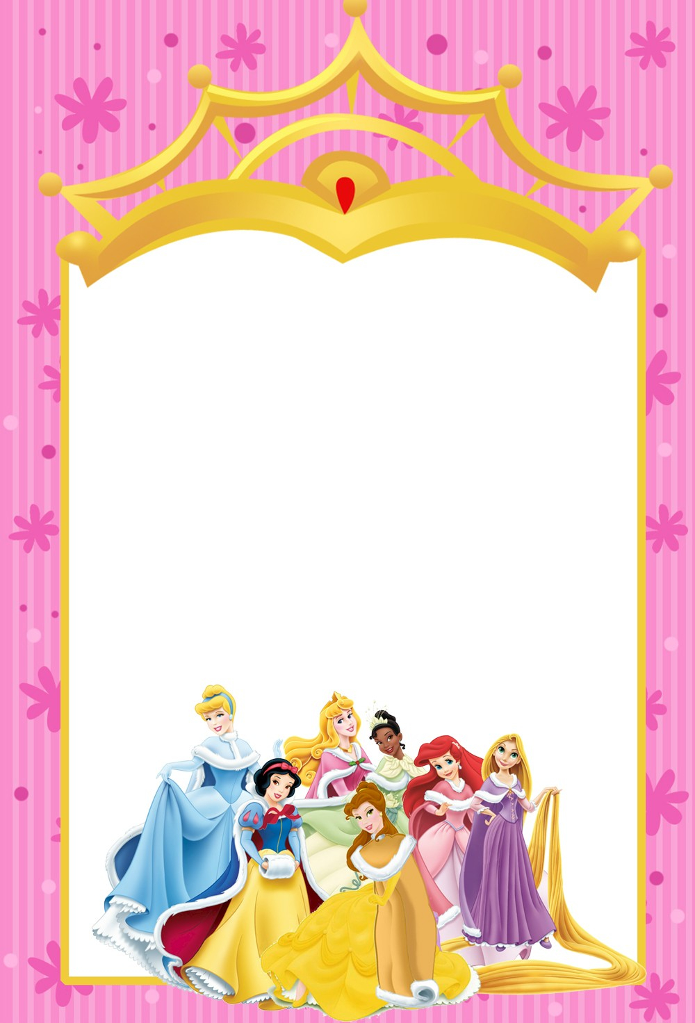 004 Disney Princess Party Invitations For Best Results And Winsome regarding proportions 1000 X 1472