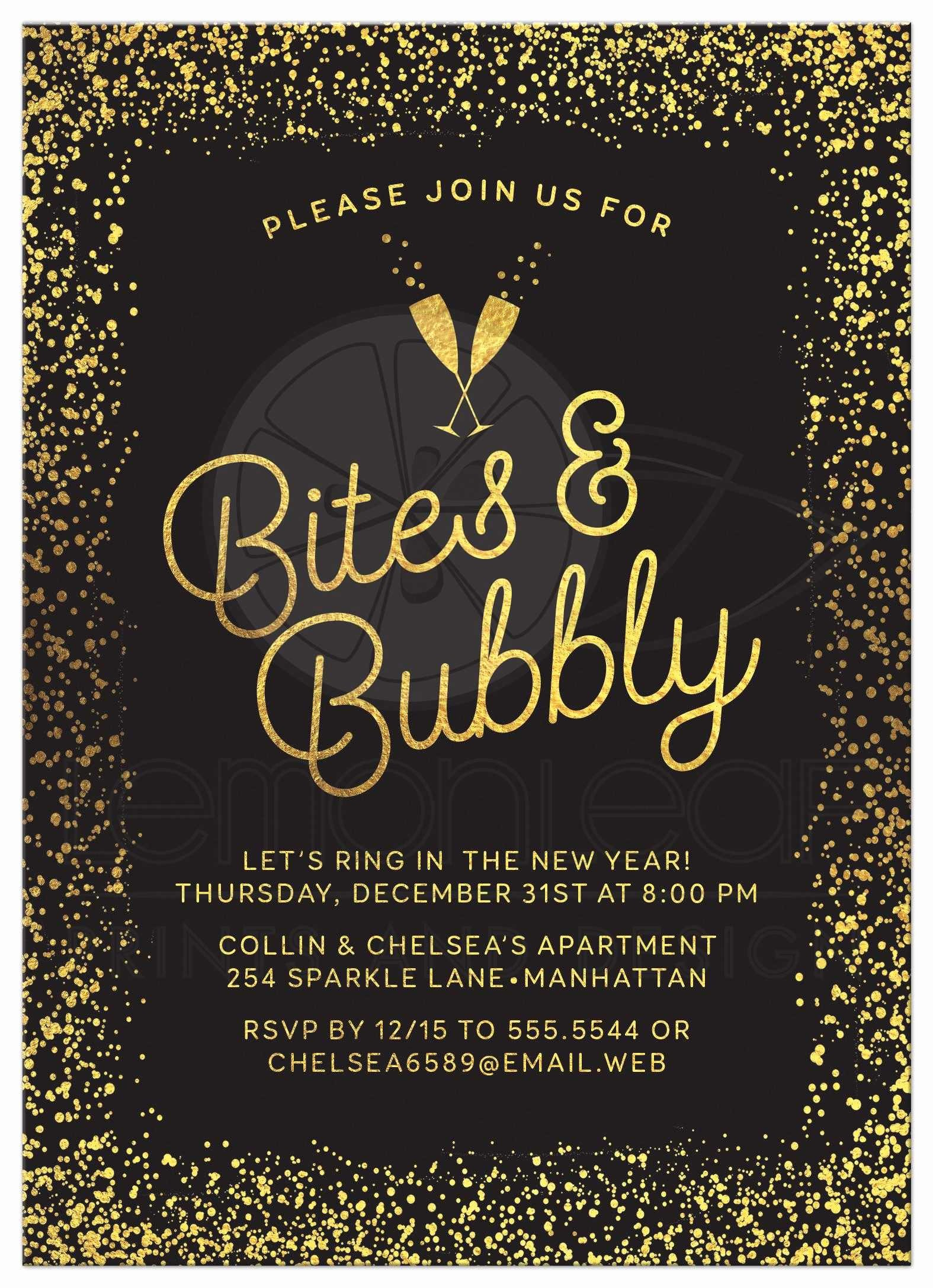 004 New Years Eve Invitations Template Ideas Invitation Awesome Year pertaining to size 1575 X 2175