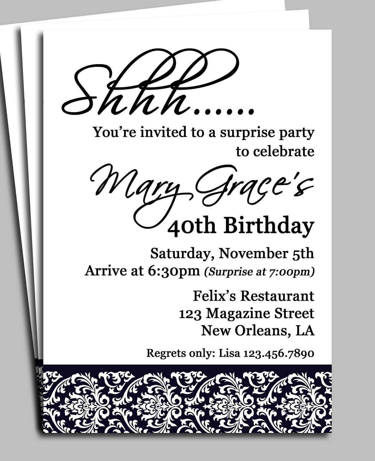004 Template Ideas Surprise Party Invitations Templates Dreaded Free within measurements 1219 X 1500