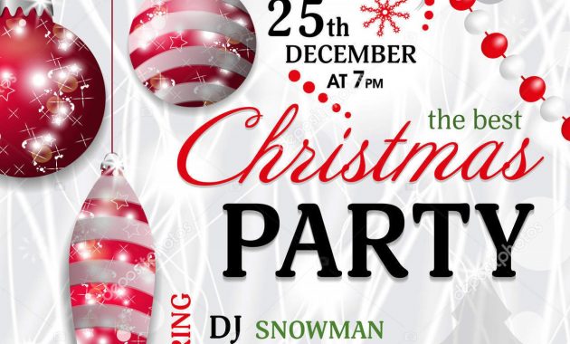 005 Christmas Party Invitation Template Formidable Ideas Holiday inside proportions 1920 X 2550