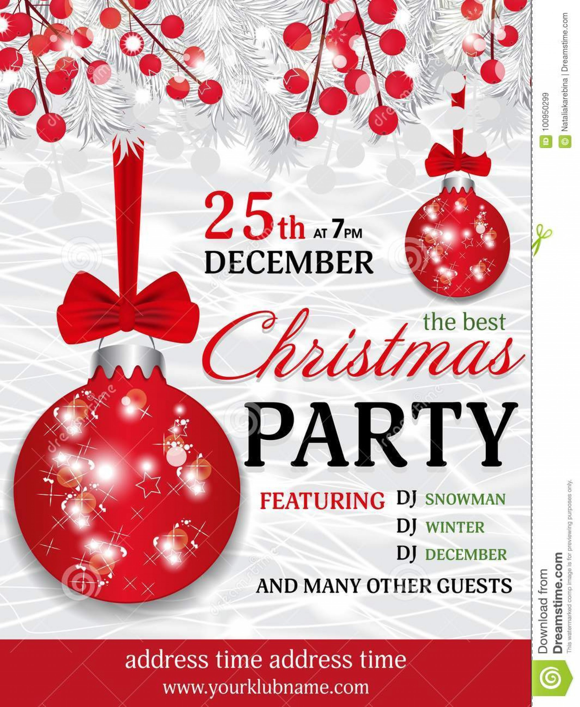 005 Christmas Party Invitation Template Formidable Ideas Holiday throughout measurements 1920 X 2343