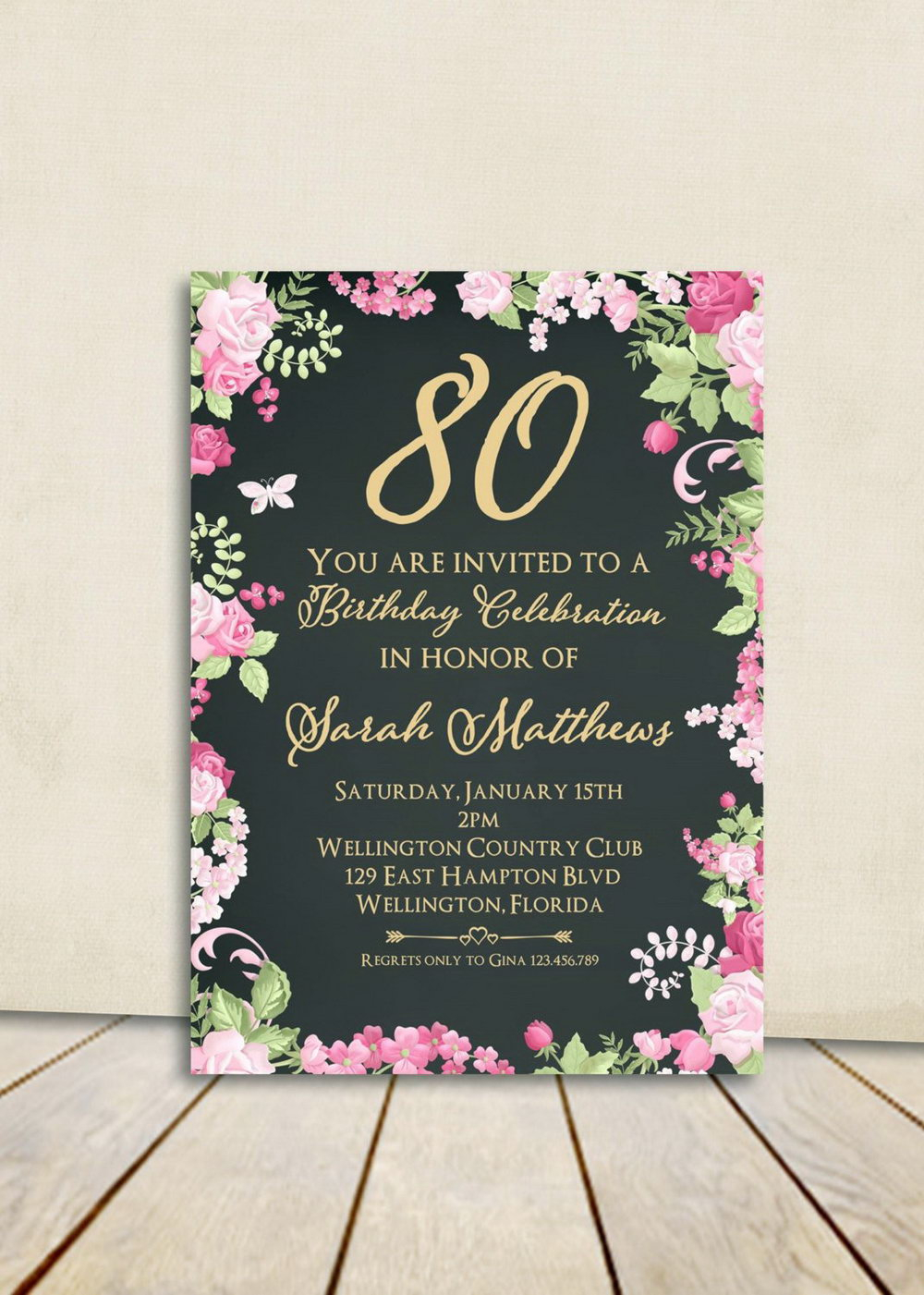 007 80th Birthday Invitation Templates Free Download Invitations within measurements 1000 X 1401