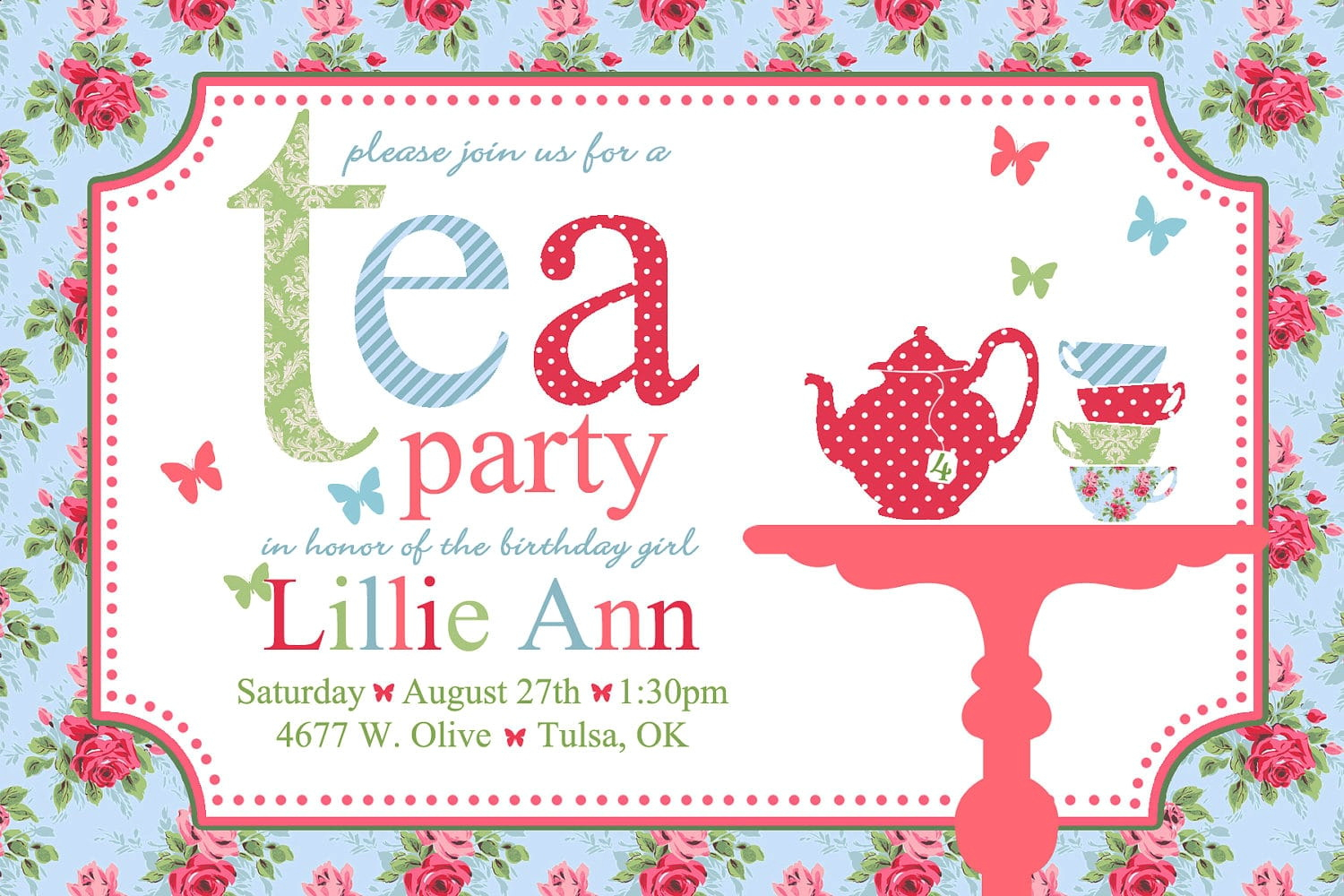 007 High Tea Party Invitation Template Free Remarkable Ideas Mad for proportions 1500 X 1000