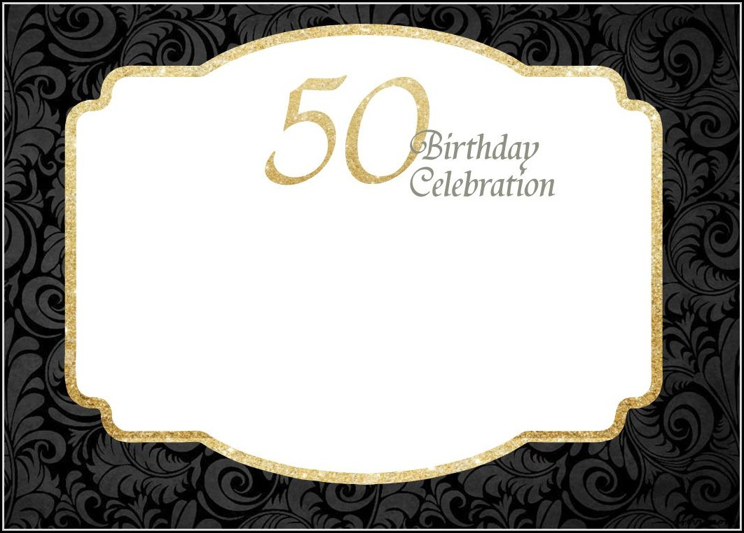 007 Template Ideas 50th Birthday Phenomenal Invitation Free inside dimensions 1062 X 762