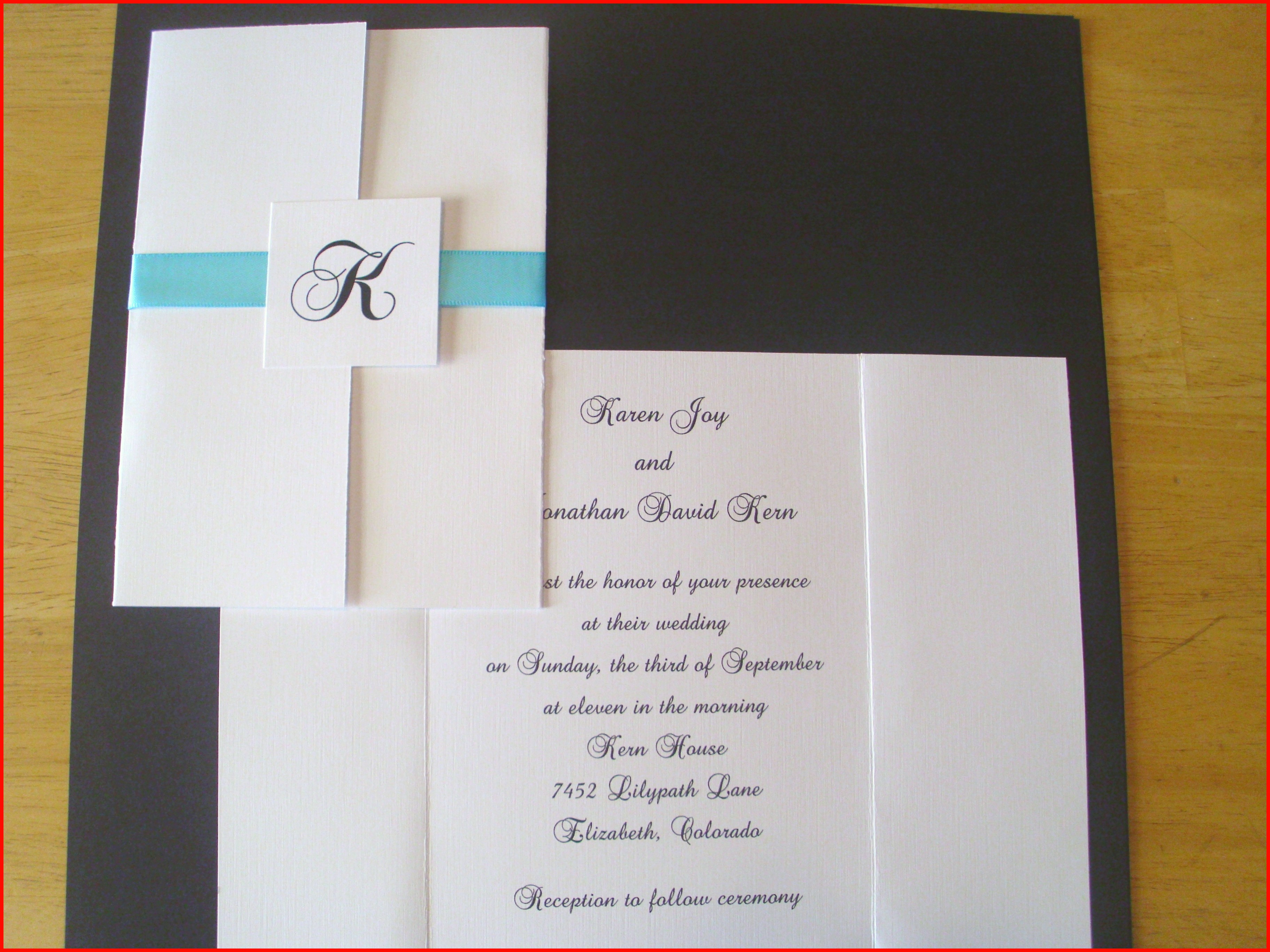 007 Tri Fold Invitations Monogram Amp Ribbon Of Template Ideas inside proportions 3648 X 2736