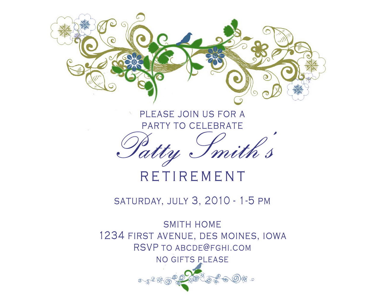 008 Template Ideas Retirement Party Invitation Templates For Word intended for size 1294 X 1000