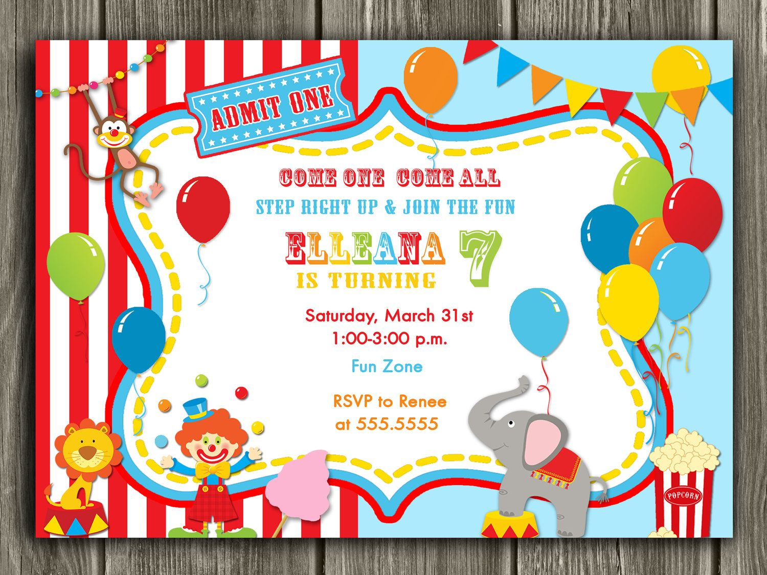 009 Circus Invitation Template Free Beautiful Ideas Party Download with regard to dimensions 1500 X 1125