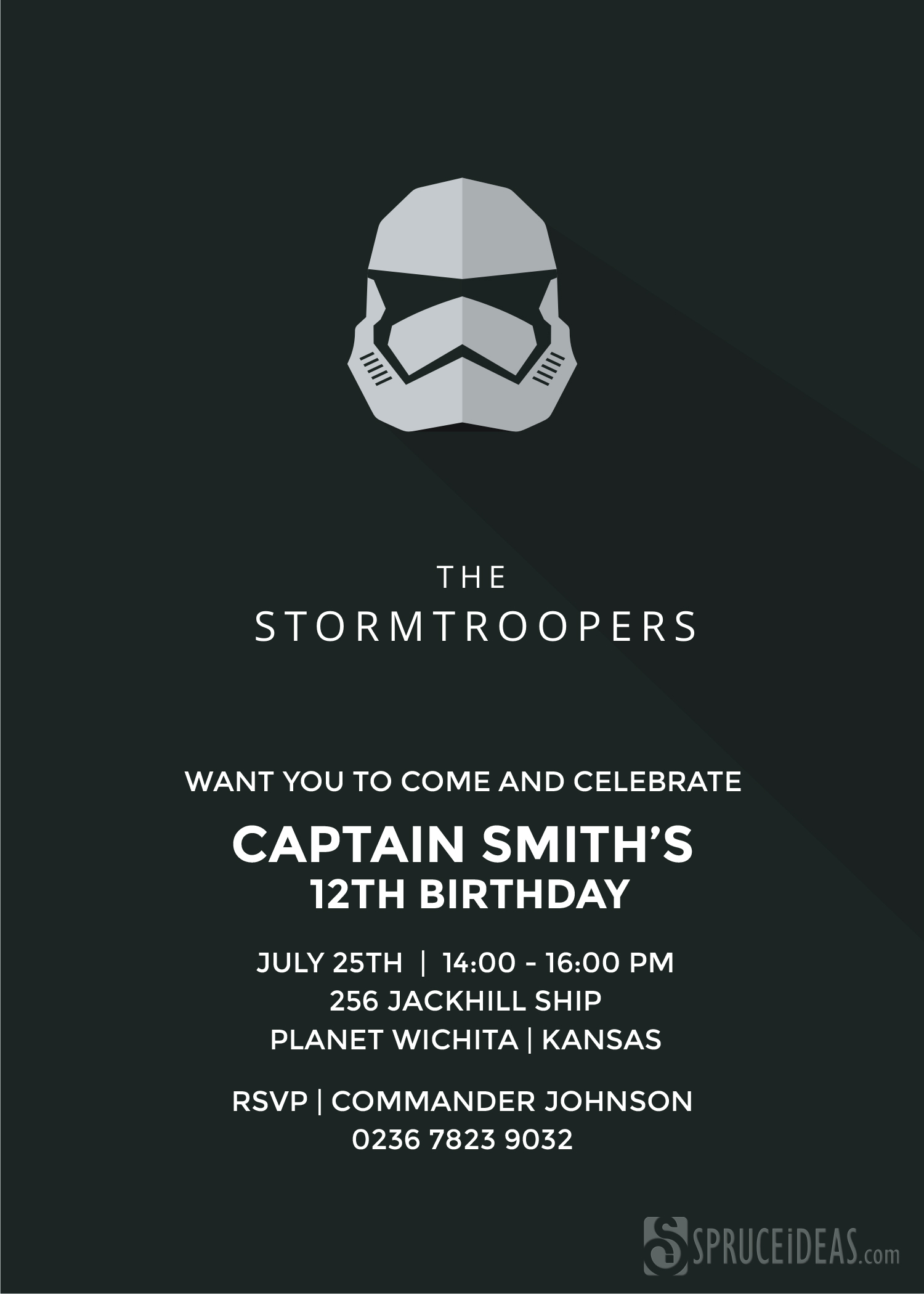 010 Star Wars Stormtrooper Birthday Invitation Template Printable intended for proportions 1500 X 2100