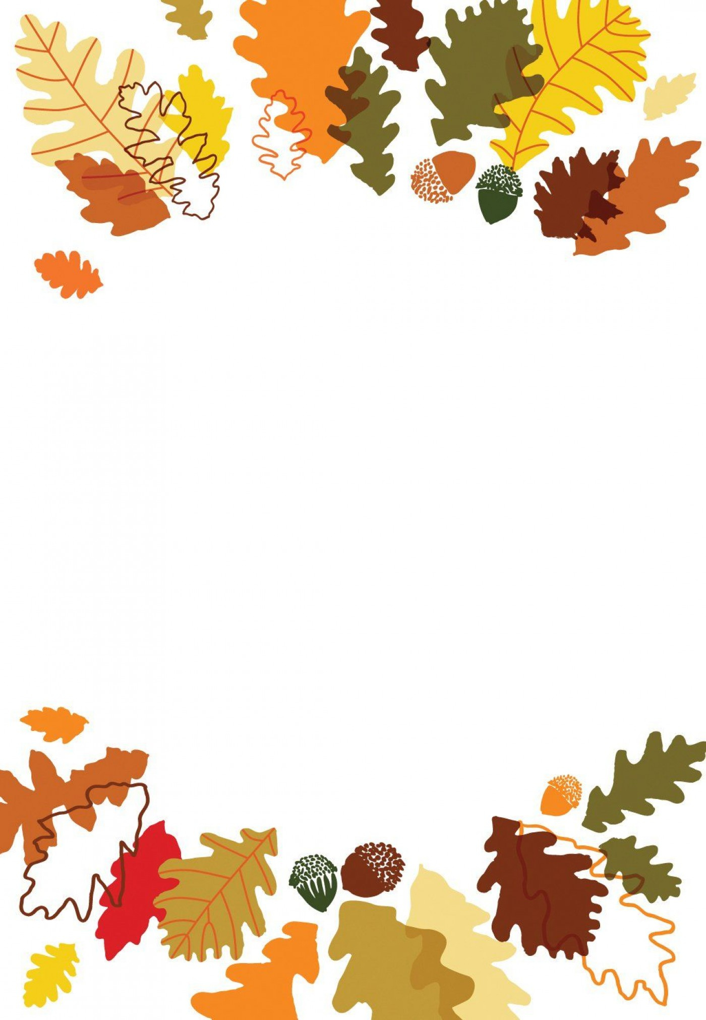 011 Free Thanksgiving Invitation Templates Fall Autumn Border Big inside size 1400 X 2022