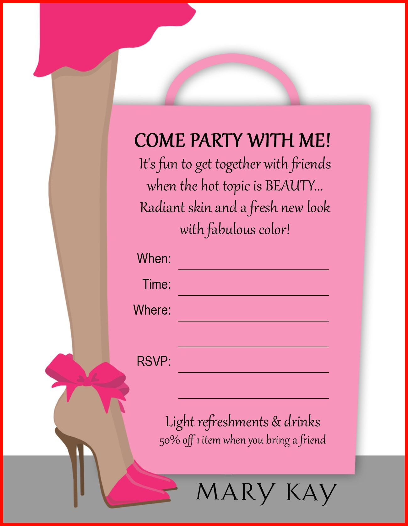012 Template Ideas Mary Kay Party Invitation Templates Grand Opening with measurements 1299 X 1677