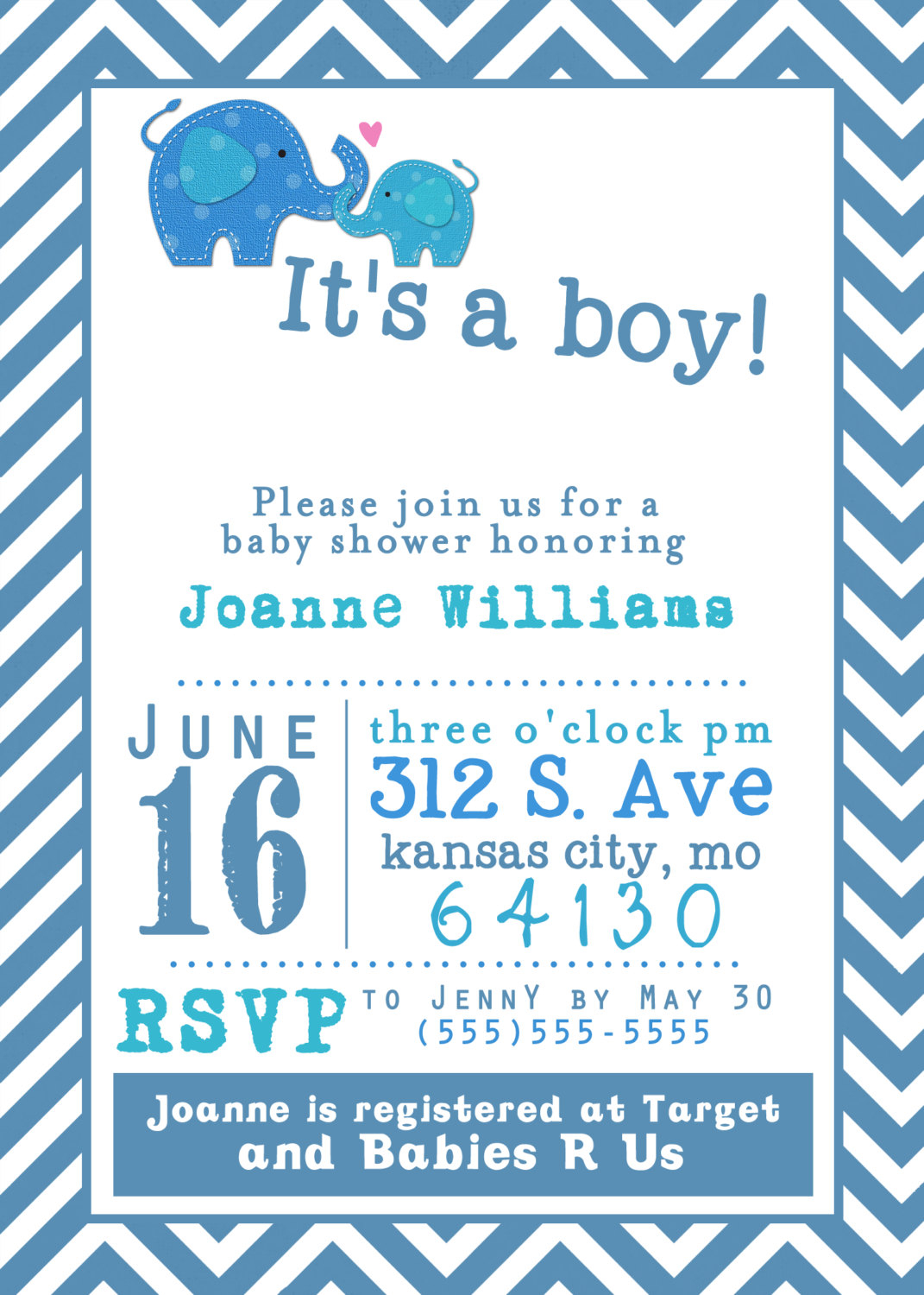 013 Ba Shower Boy Invitation Templates Free Its Elephants regarding sizing 1071 X 1500