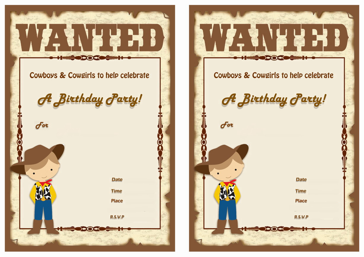 013 Cowboy Birthday Invitations Together With Full Of Pleasure with regard to sizing 1228 X 868