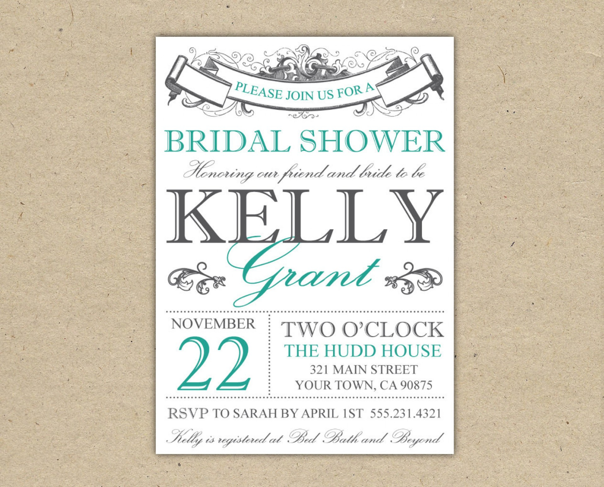 015 Template Ideas Free Bridal Shower Invitation Templates for measurements 1920 X 1549