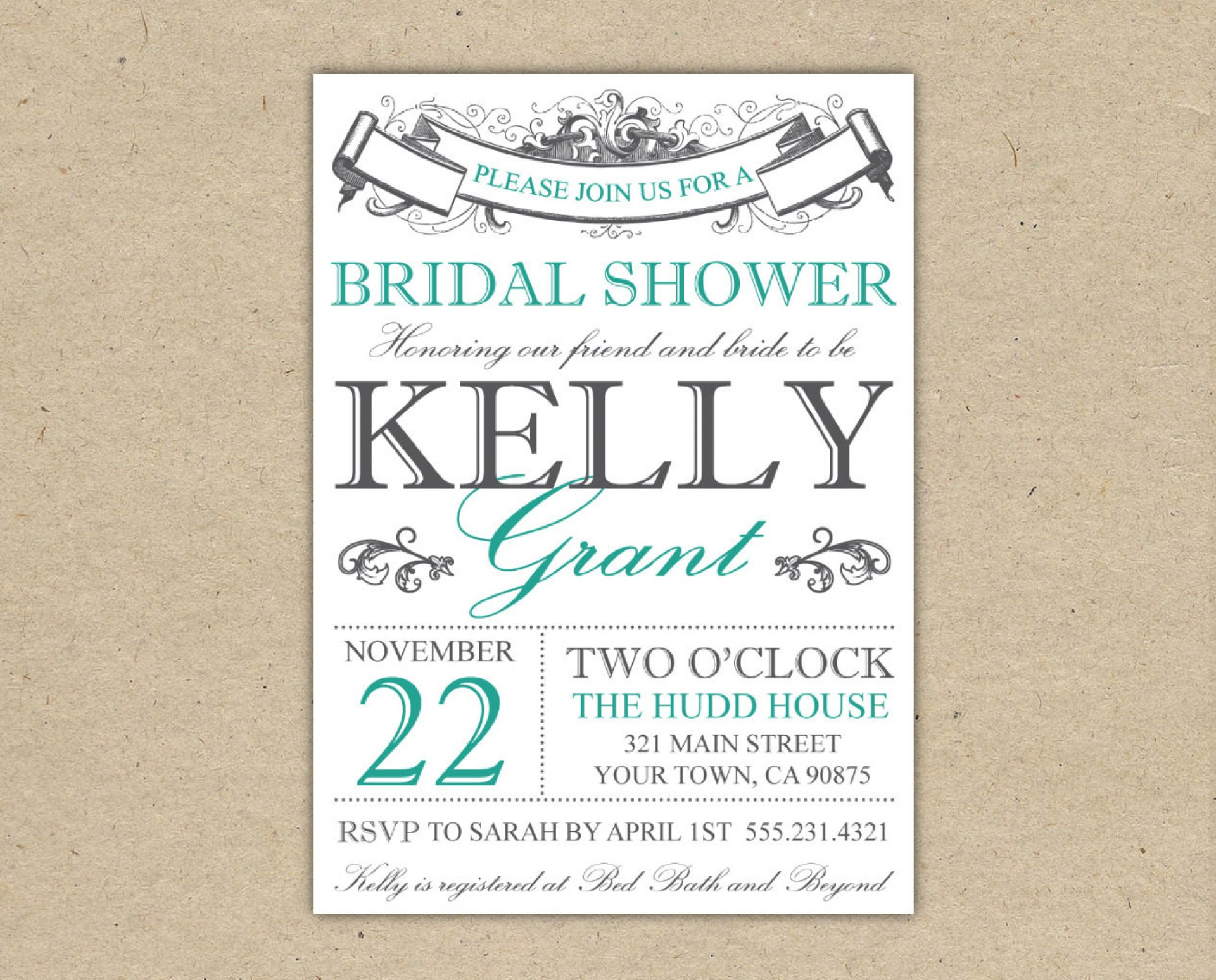 015 Template Ideas Free Bridal Shower Invitation Templates inside size 1920 X 1549