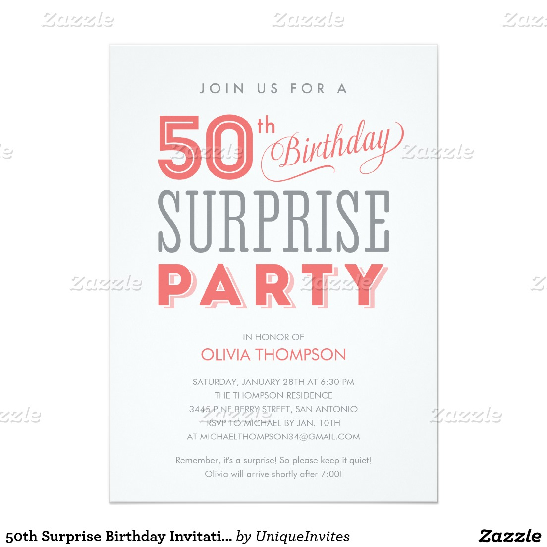 015 Template Ideas Surprise Party Invitation Templates 50th Birthday inside size 1104 X 1104