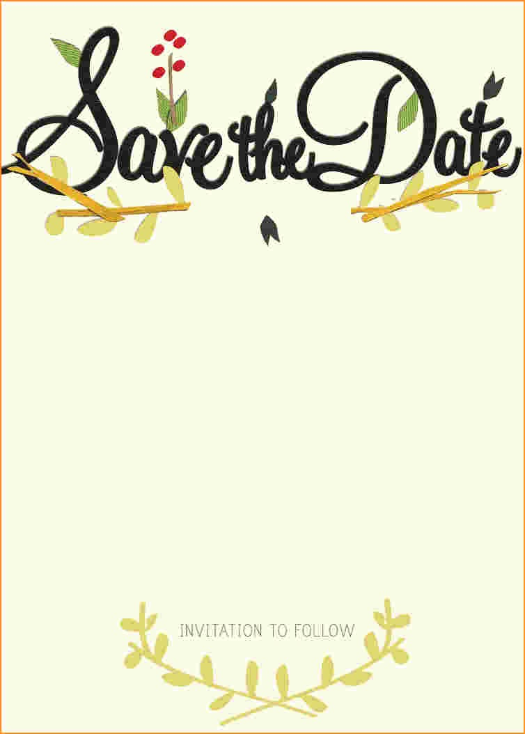 016 Save The Date Template Word Images With Unforgettable Ideas regarding dimensions 754 X 1054