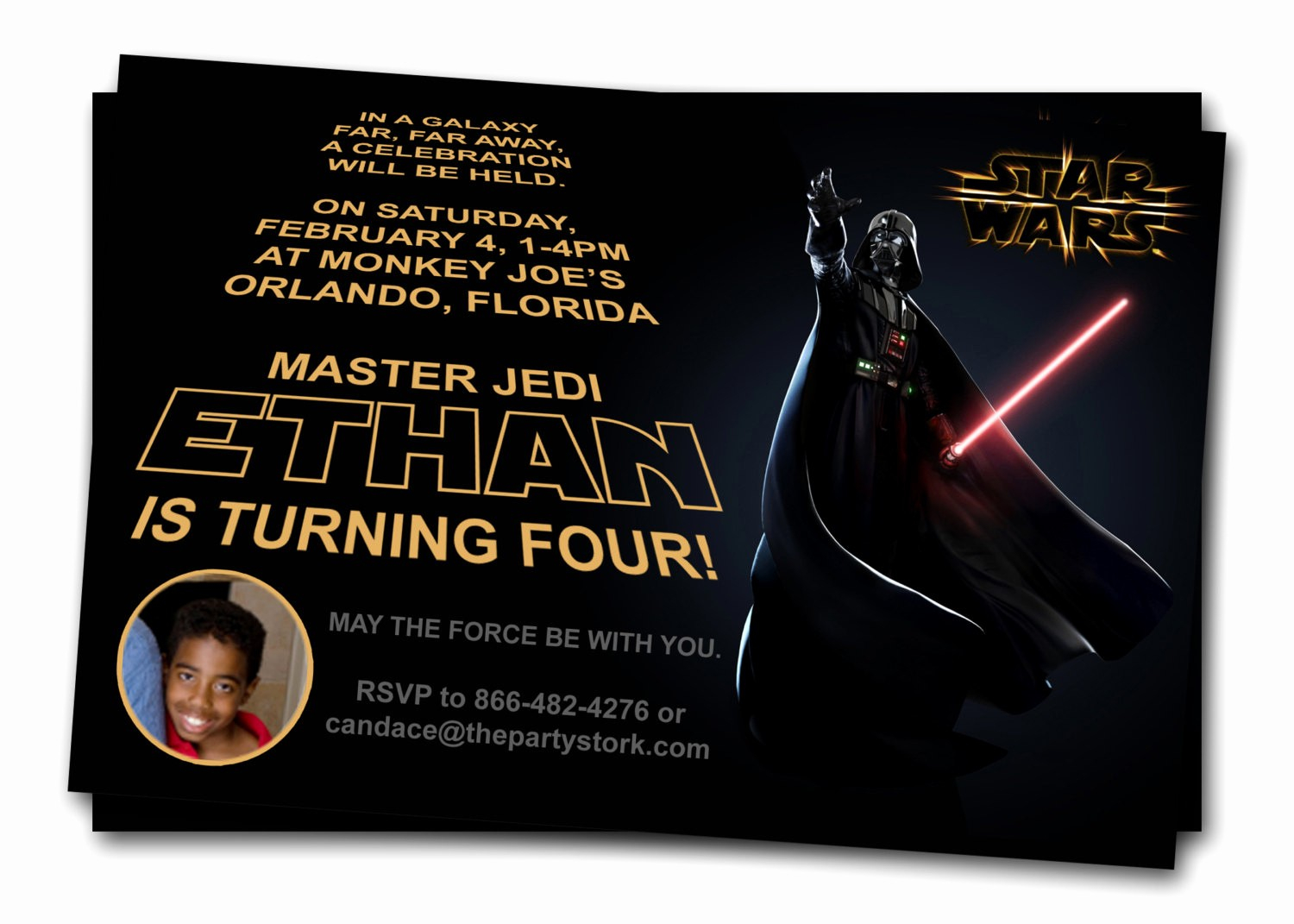 019 Star Wars Birthday Invite Template Luxury Free Printable with regard to sizing 1500 X 1071