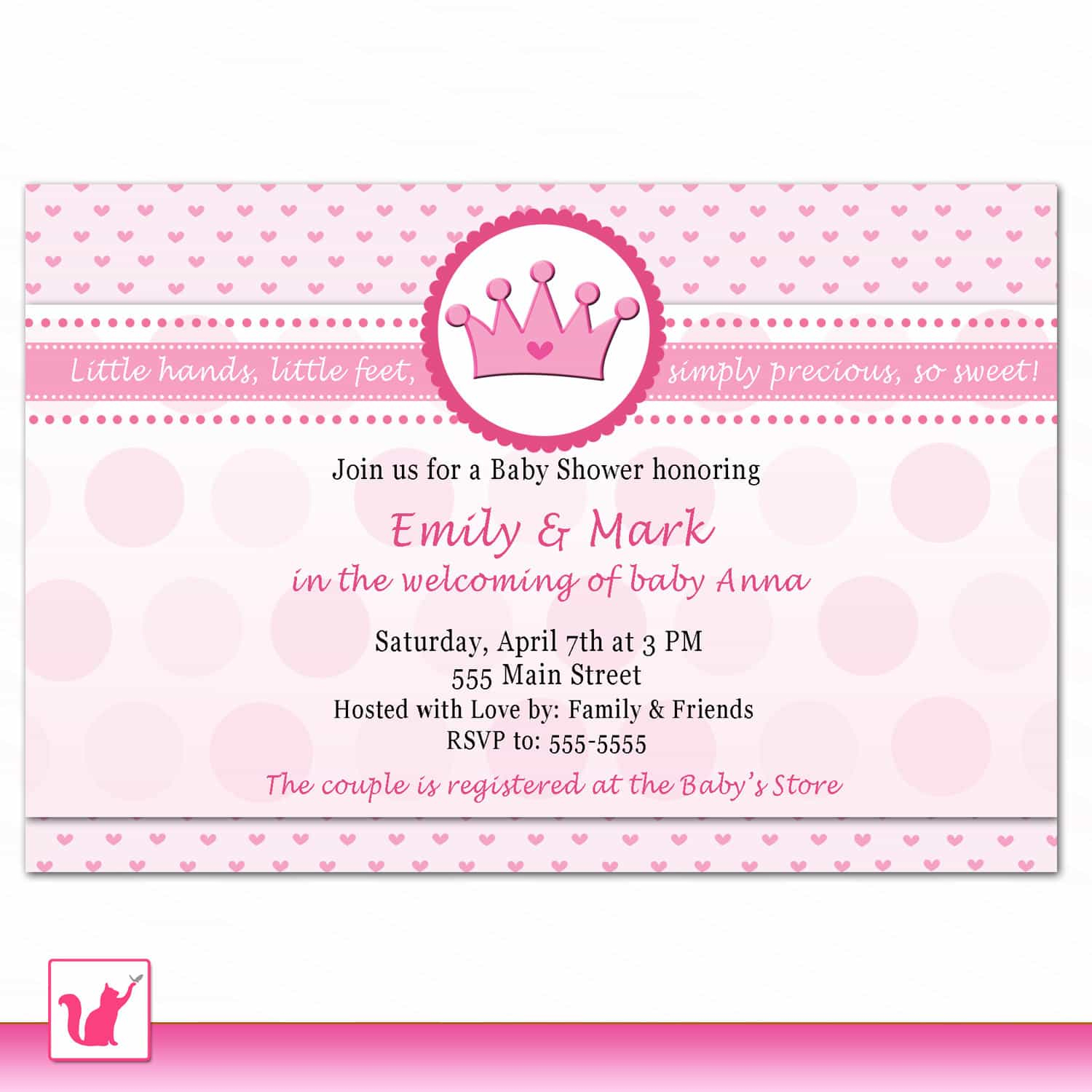 022 Princess Ba Shower Invitations Templates Template Ideas The within proportions 1500 X 1500