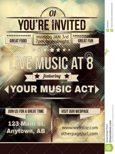 025 Retro Abstract Party Invitation Flyer Template Background Design with sizing 972 X 1300