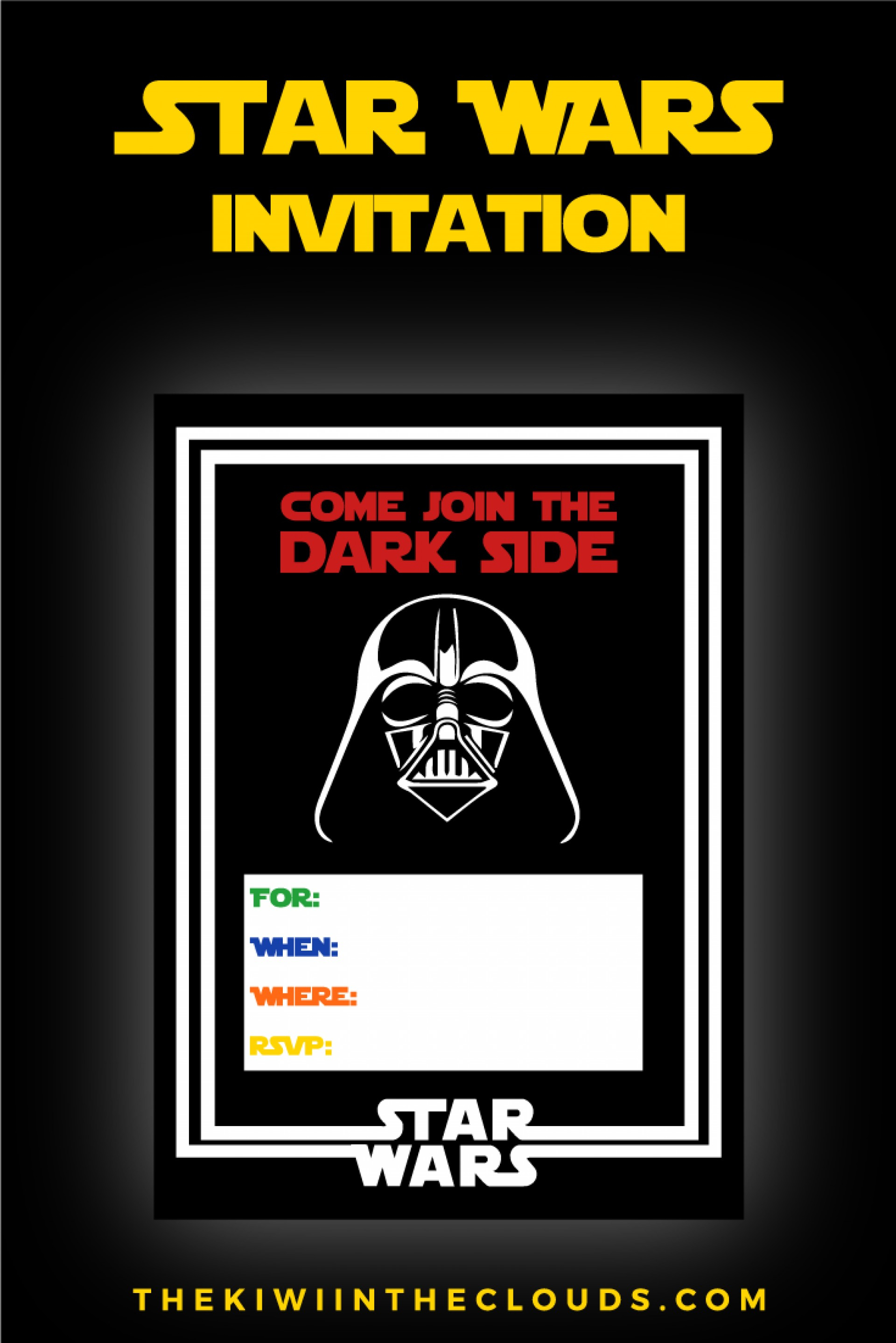 027 Star Wars Birthday Party City Invitation Template Free Wondrous for sizing 1920 X 2878