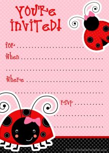 1 Free Printable Ladybug Invitation Blank Template 2 Beautiful pertaining to sizing 1143 X 1600