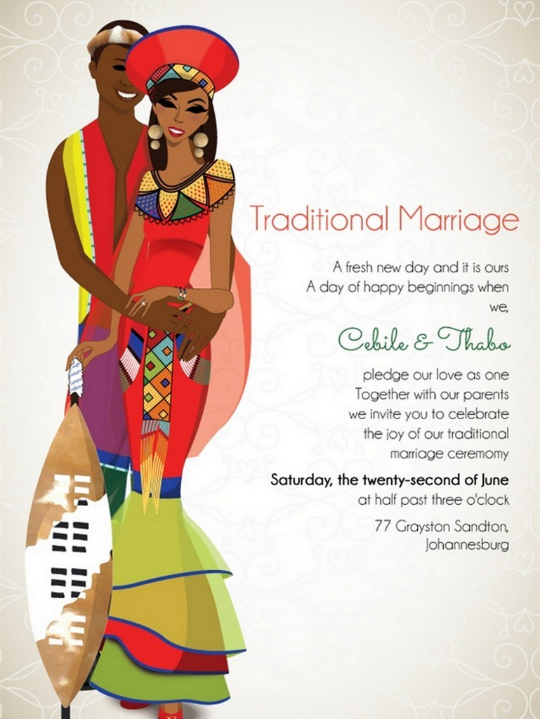 10 African Wedding Invitations Designed Perfectly Knotsvilla inside size 769 X 1024