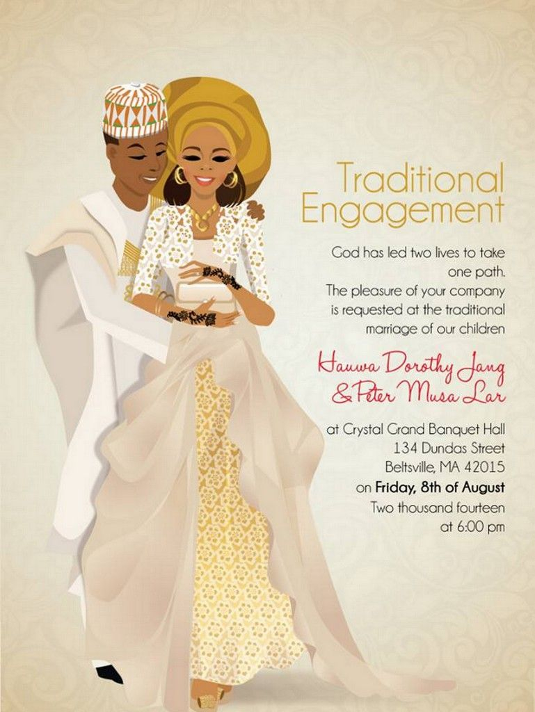 10 African Wedding Invitations Designed Perfectly Wedding within sizing 769 X 1024