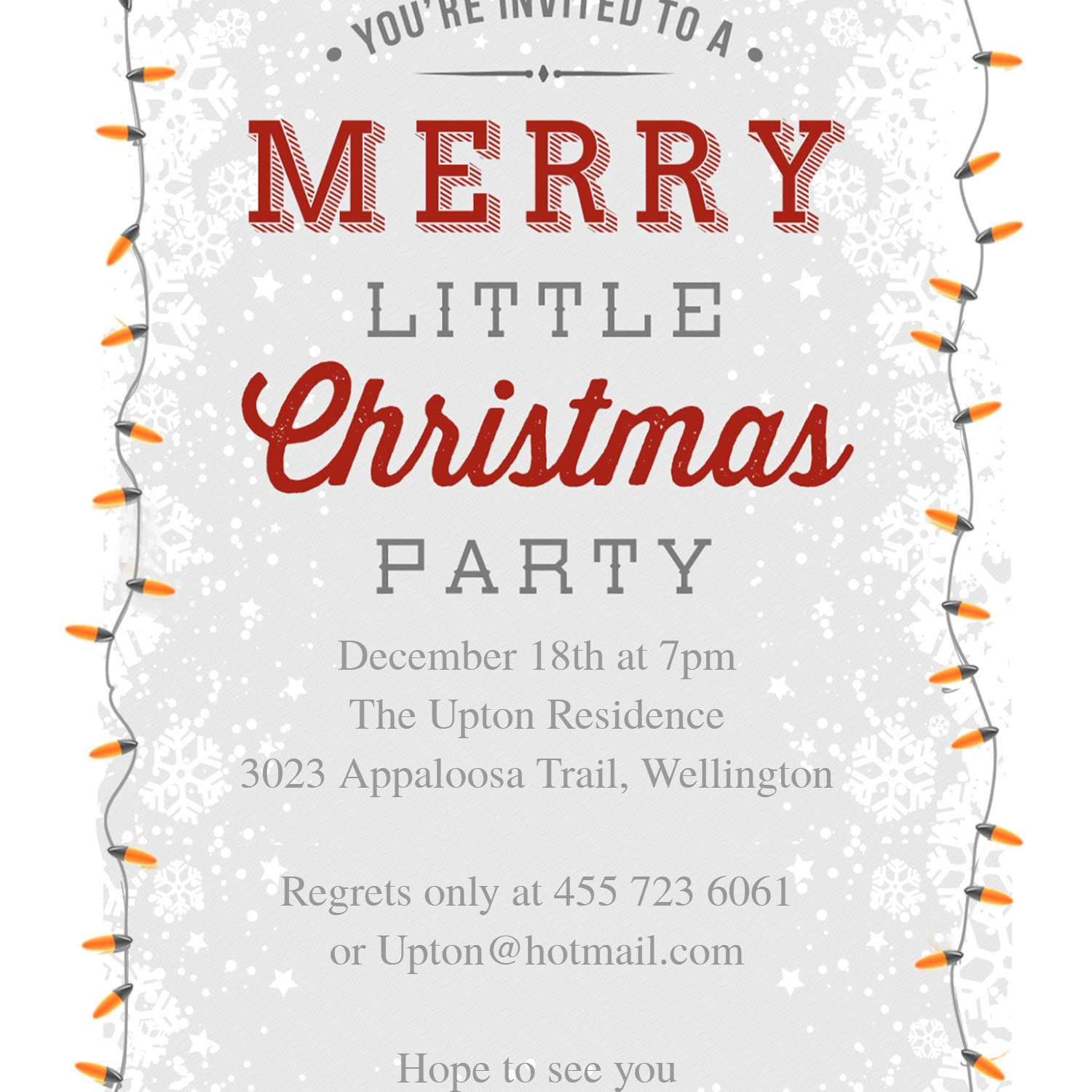 10 Free Christmas Party Invitations That You Can Print throughout proportions 1500 X 1500