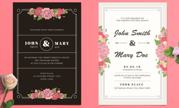 12 Customize Our Easy To Use Adobe Illustrator Wedding Invitation inside proportions 1200 X 690