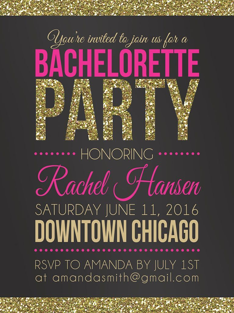 14 Diyable Bachelorette Party Invitation Templates I Do inside size 768 X 1024