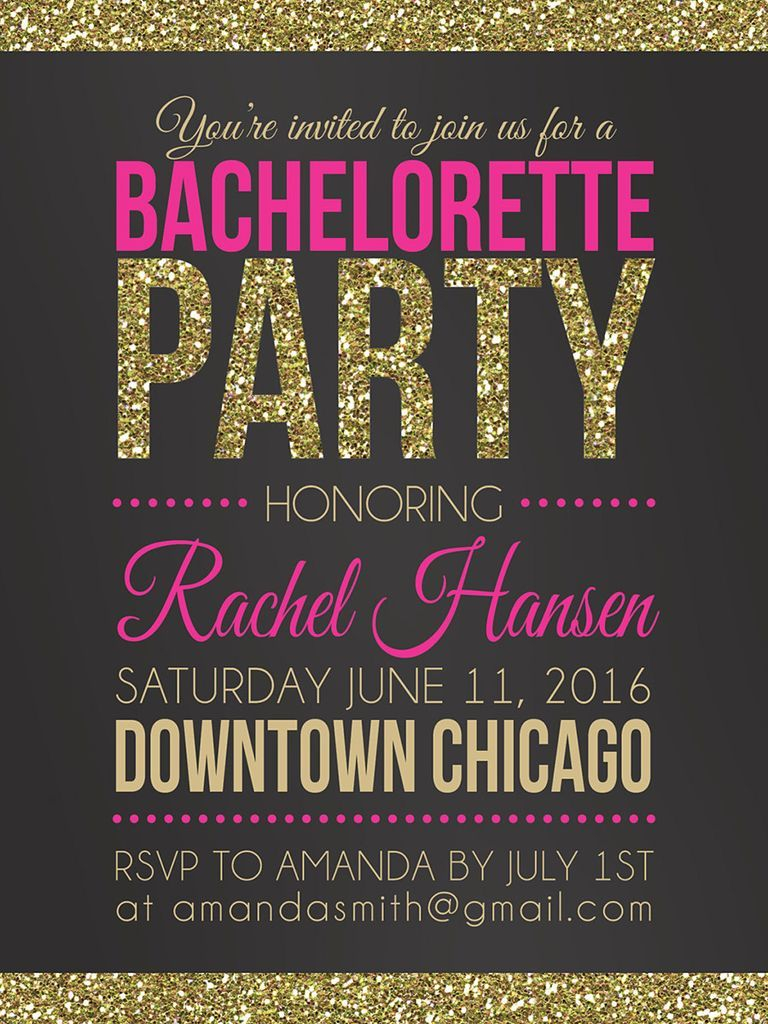 14 Diyable Bachelorette Party Invitation Templates I Do intended for dimensions 768 X 1024
