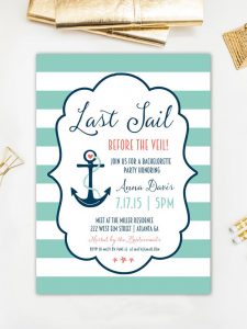 14 Diyable Bachelorette Party Invitation Templates Nautical Theme throughout sizing 768 X 1024