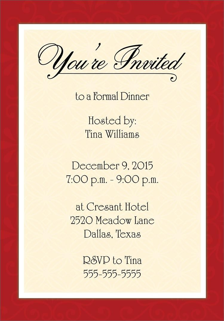 15 Find A Big Collection Of Formal Party Invitation Template Very for measurements 750 X 1075