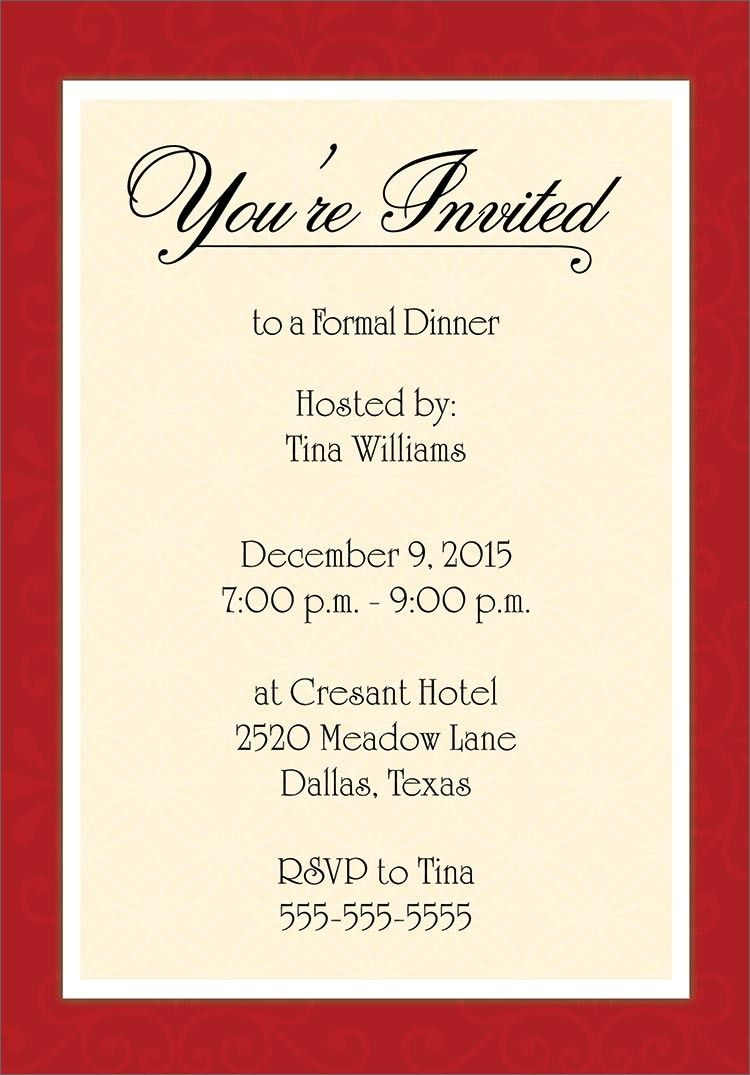 15 Find A Big Collection Of Formal Party Invitation Template Very with regard to dimensions 750 X 1075