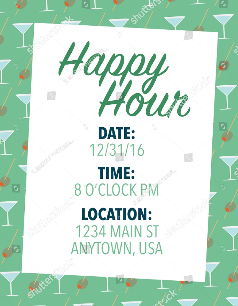 15 Happy Hour Invitation Designs And Examples Psd Ai Examples with dimensions 800 X 1029