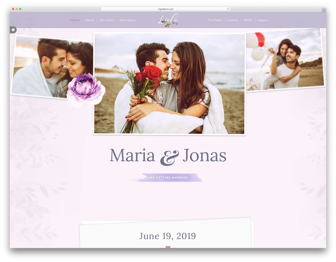 16 Beautiful Html Wedding Website Templates 2019 Colorlib regarding dimensions 1100 X 858