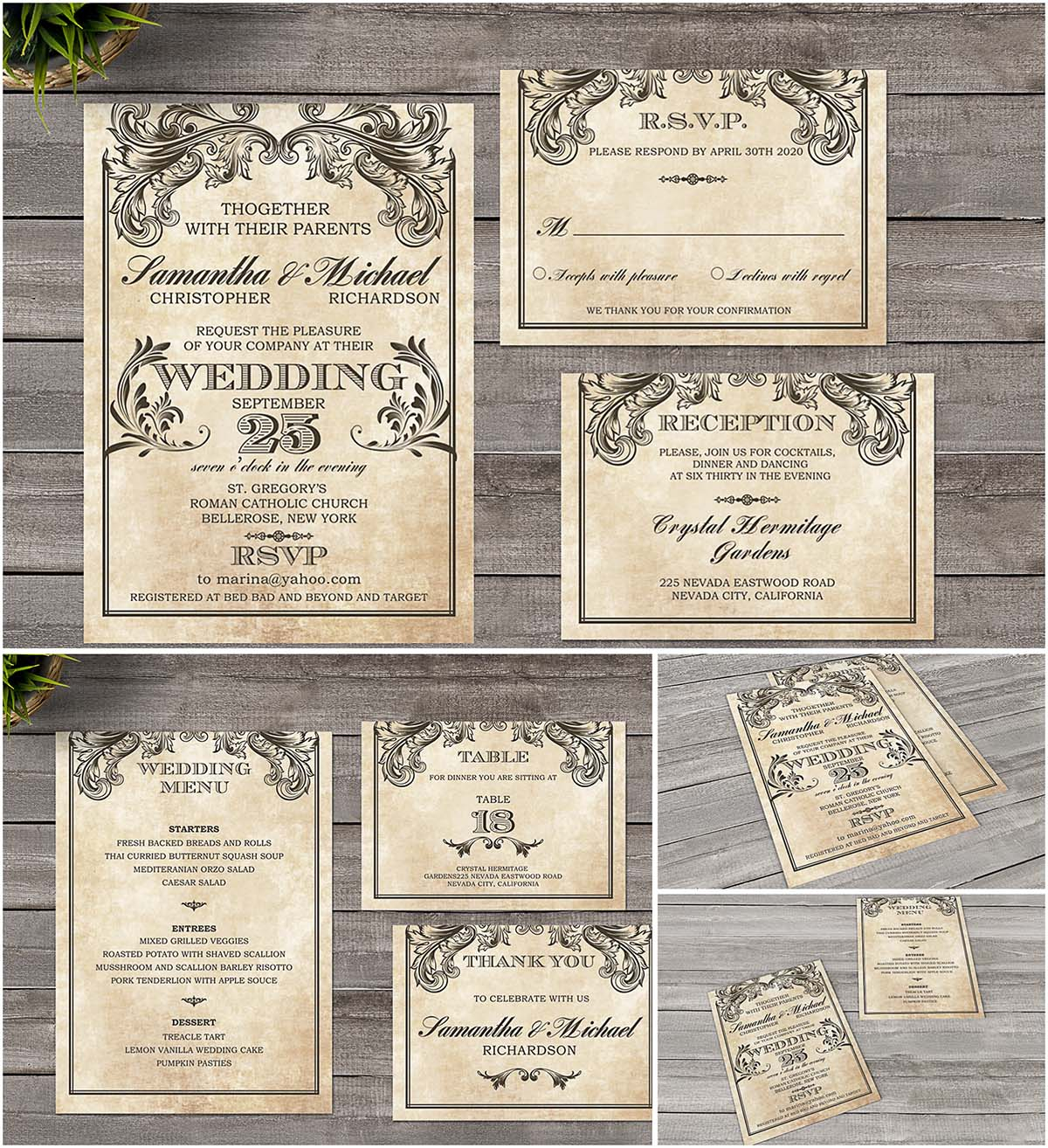 16 Create Amazing Wedding Invitation Template Victorian Printable within dimensions 1200 X 1314