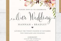 16 Printable Wedding Invitation Templates You Can Diy Future throughout size 768 X 1024