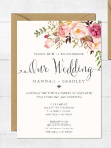 16 Printable Wedding Invitation Templates You Can Diy Future within size 768 X 1024