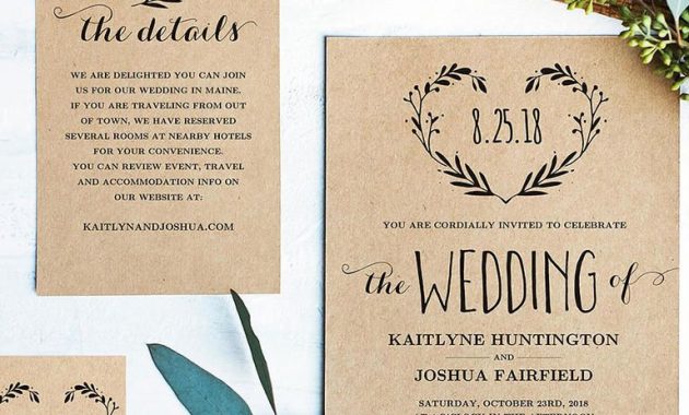 16 Printable Wedding Invitation Templates You Can Diy Wedding for measurements 768 X 1024