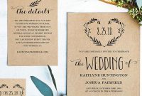16 Printable Wedding Invitation Templates You Can Diy Wedding with measurements 768 X 1024