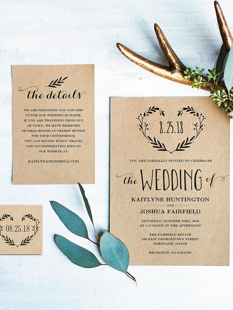 16 Printable Wedding Invitation Templates You Can Diy Weddings in dimensions 768 X 1024