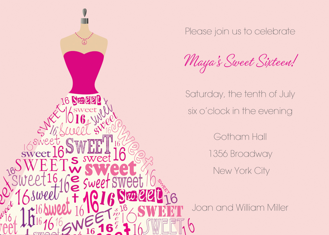 16th Birthday Invitations Templates Free Birthday Invitation Examples with sizing 1050 X 750