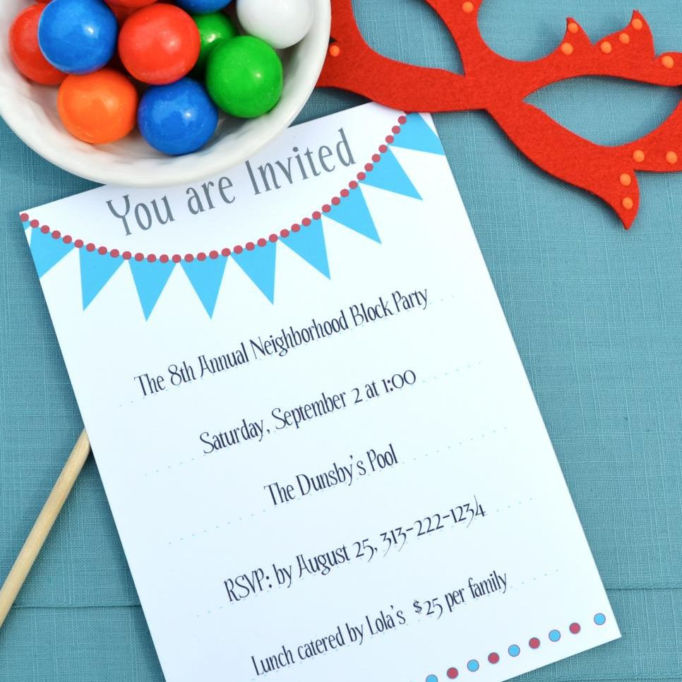 17 Free Printable Birthday Invitations in size 966 X 966