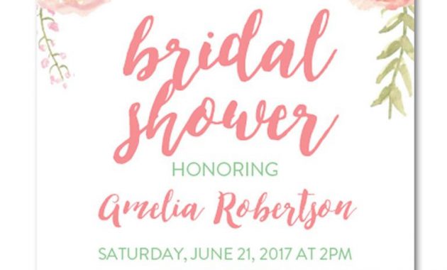 17 Printable Bridal Shower Invitations You Can Diy Diy Details regarding sizing 768 X 1024