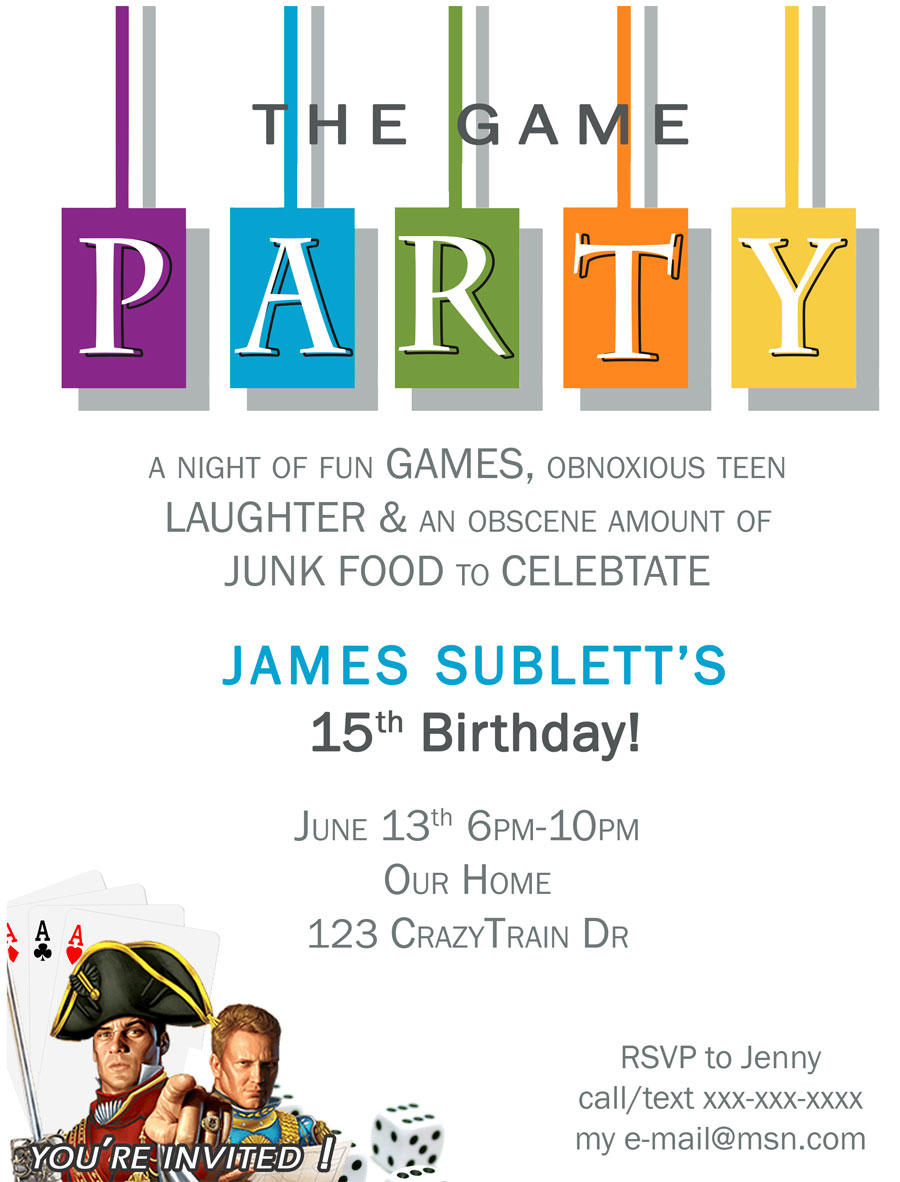 18 Find A Big Collection Of Game Night Party Invitation Template throughout sizing 900 X 1182