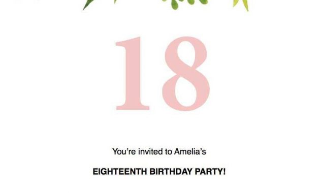 18th Birthday Invitation Templates Template Ideas with regard to size 830 X 1188