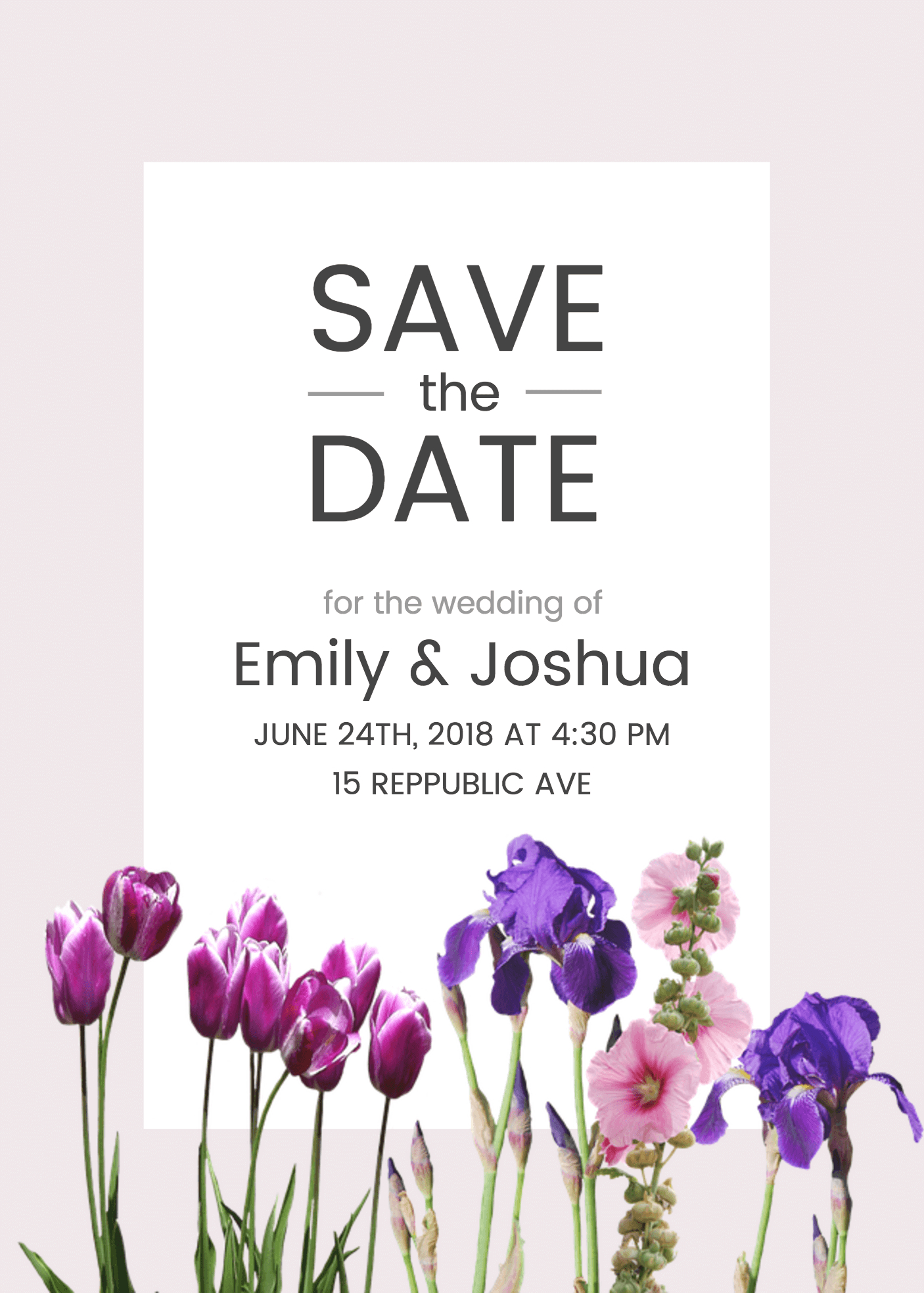 19 Diy Bridal Shower And Wedding Invitation Templates Venngage intended for proportions 1406 X 1968