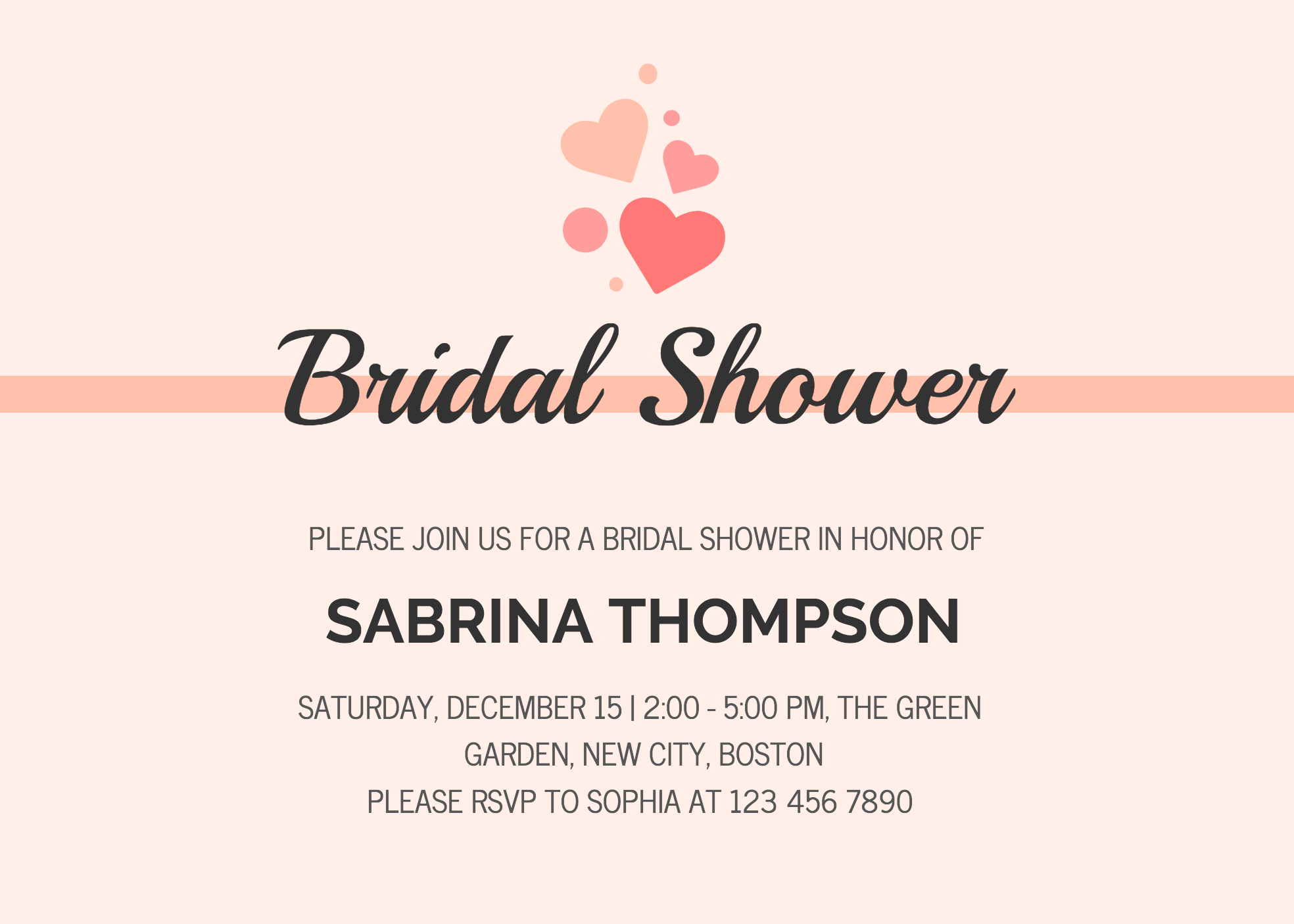 19 Diy Bridal Shower And Wedding Invitation Templates Venngage pertaining to proportions 1968 X 1406