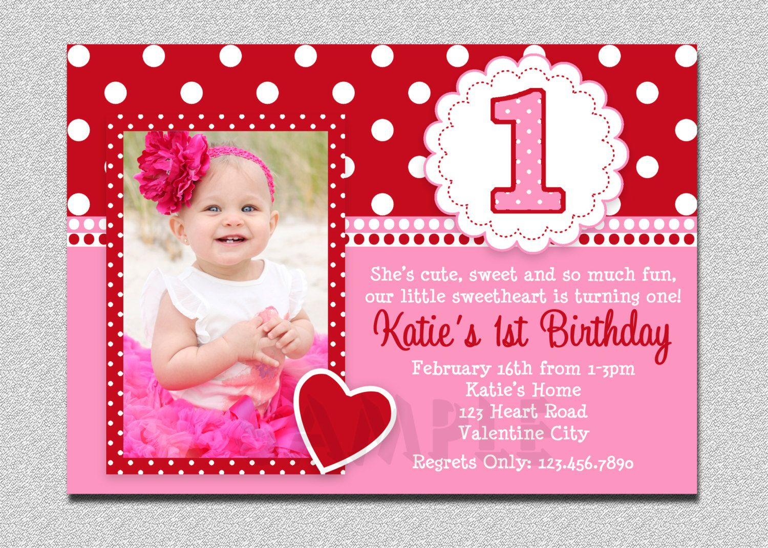 1st Birthday Party Invitations Girl Template Invitation Template Ideas pertaining to dimensions 1500 X 1071